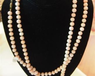 Beautiful Angel Skin Coral Necklace