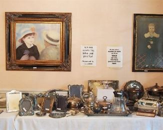 Sterling inc. nice vintage Sterling Frames and Silverplate