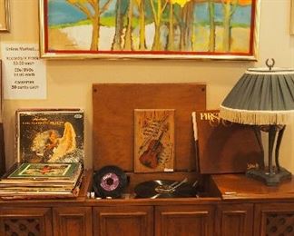GREAT Mid C. Art, Record Player and lots records