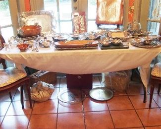 Entire table of Arthur Court most new and most with butterflies