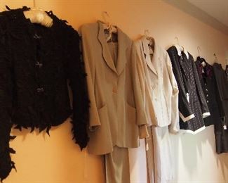 Vintage Designer Clothes, Shoes and purses inc. Armani, Valentino, Tahari, Kate Spade, Paloma Picasso, Calvin Klein and more