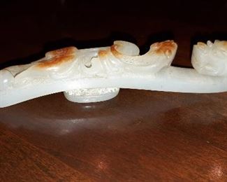 Nice Rustic Jade Belt Buckle