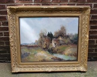 "Grain Mill in Forest"  by W. Bauer