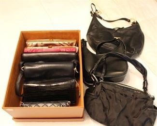 Lots of purses.  Coach and Aigner.  