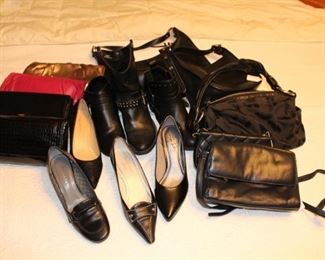 Lots of like new shoes, size 7 1/2 and purses.  
