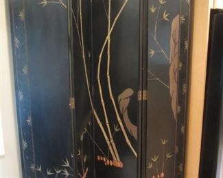 Vintage 6 Panel Asian Screen