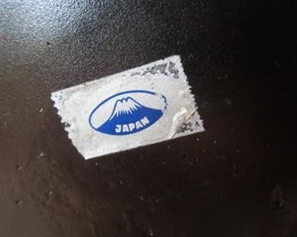 Label on bottom of  Japanese Sculpture