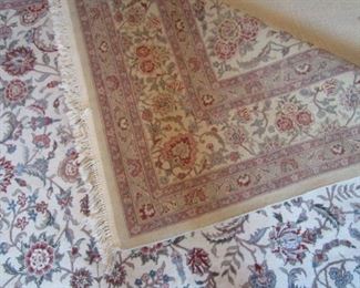 Oriental rug  about 8 feet by 11