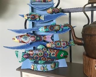 Unique fish art sculpture
