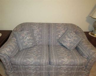 Floral loveseat