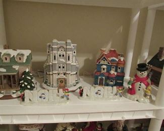 Lefton Christmas buildings