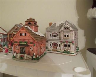 Lefton Christmas buildings