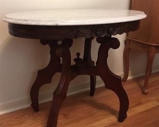 Antique Marble top Side table