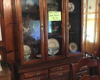 China cabinet with matching table & chairs