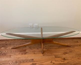 "Jack" glass top coffee table
