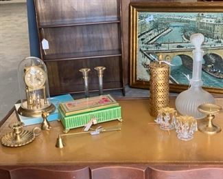 lot of items on table top