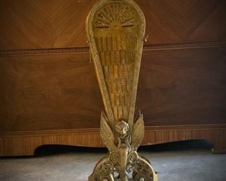 brass fireplace screen