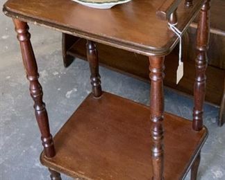 small solid wood occasional table