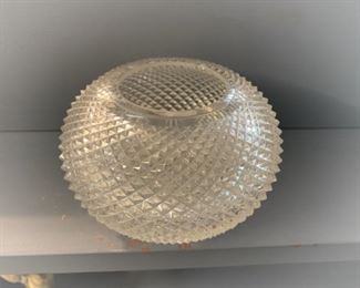 pressed glass bowl
