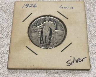 1926 Liberty silver quarter