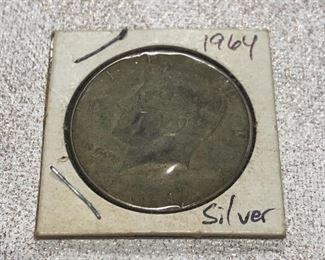 1964 Kennedy silver half dollar
