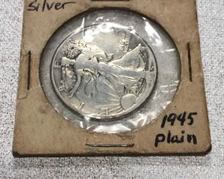 1945 Silver Liberty Walking half dollar