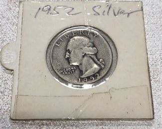 1952 Silver quarter