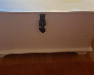 White Blanket Chest