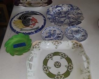 Spode, Stafashire, plate in front is Japan, Dogwood.