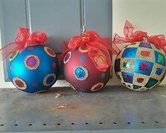 large Ornaments 8 inch diameter