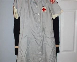 vintage red cross volunteer uniform