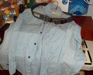 vintage Levi's shirt and new old stock belt