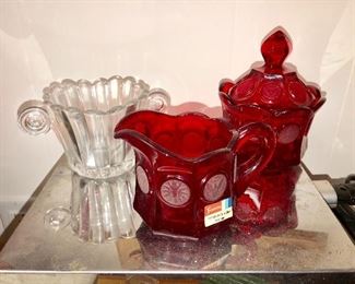 Heisey, and Fostoria "Coin Glass"