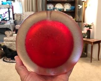 Murano Lava Rock vase