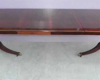 Mahogany Banded Inlaid Dining Table