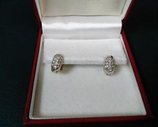 jewelry 14k gold diamond earrings