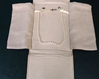 jewelry pearl necklace silver clasp