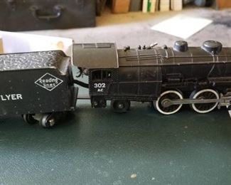 American flyer engine and coal.car
