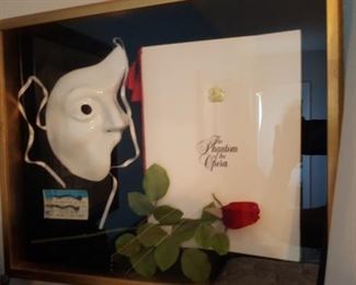 Phantom of the Opera frames with original ticket