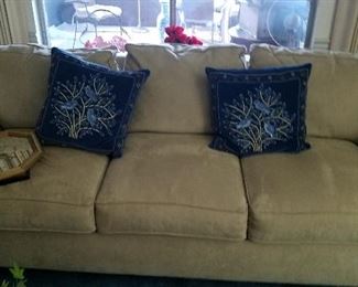 very nice sofa.  blue pillows have been sold