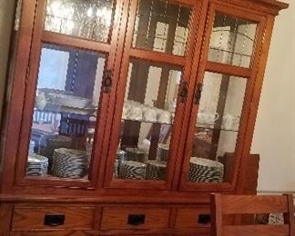 china cabinet  2 piece