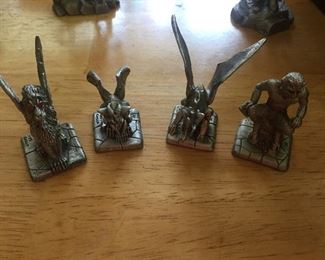 Signed gargoyle pewter