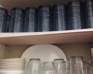 Glasses and plates