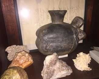 Very early clay effigy piece authenticated by Dr. Richard Gonzales, South America