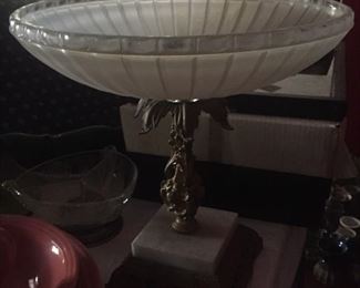 Vintage brass compote