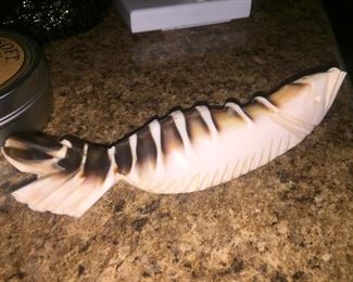 Conch shell carving