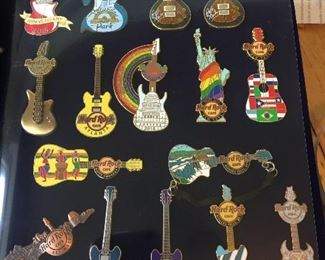 Over 150 Hard Rock pins from all over the world