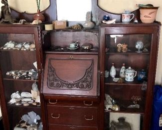 Antique desk- display cabinet