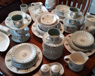 Pfaltzgraf dish set, microwave and dishwasher safe