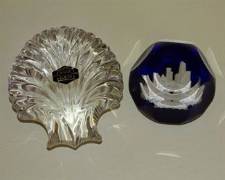 Saint Louis and Baccarat crystal paperweights